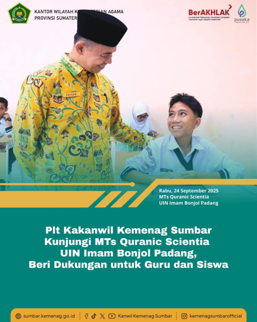 Kunjungan Kakanwil Kemenag Sumbar