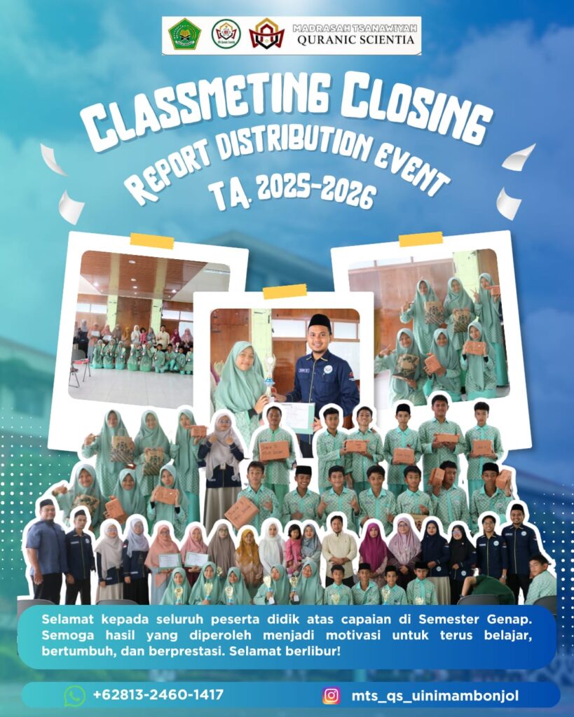 📢 Classmeeting Closing & Report Distribution Event✨